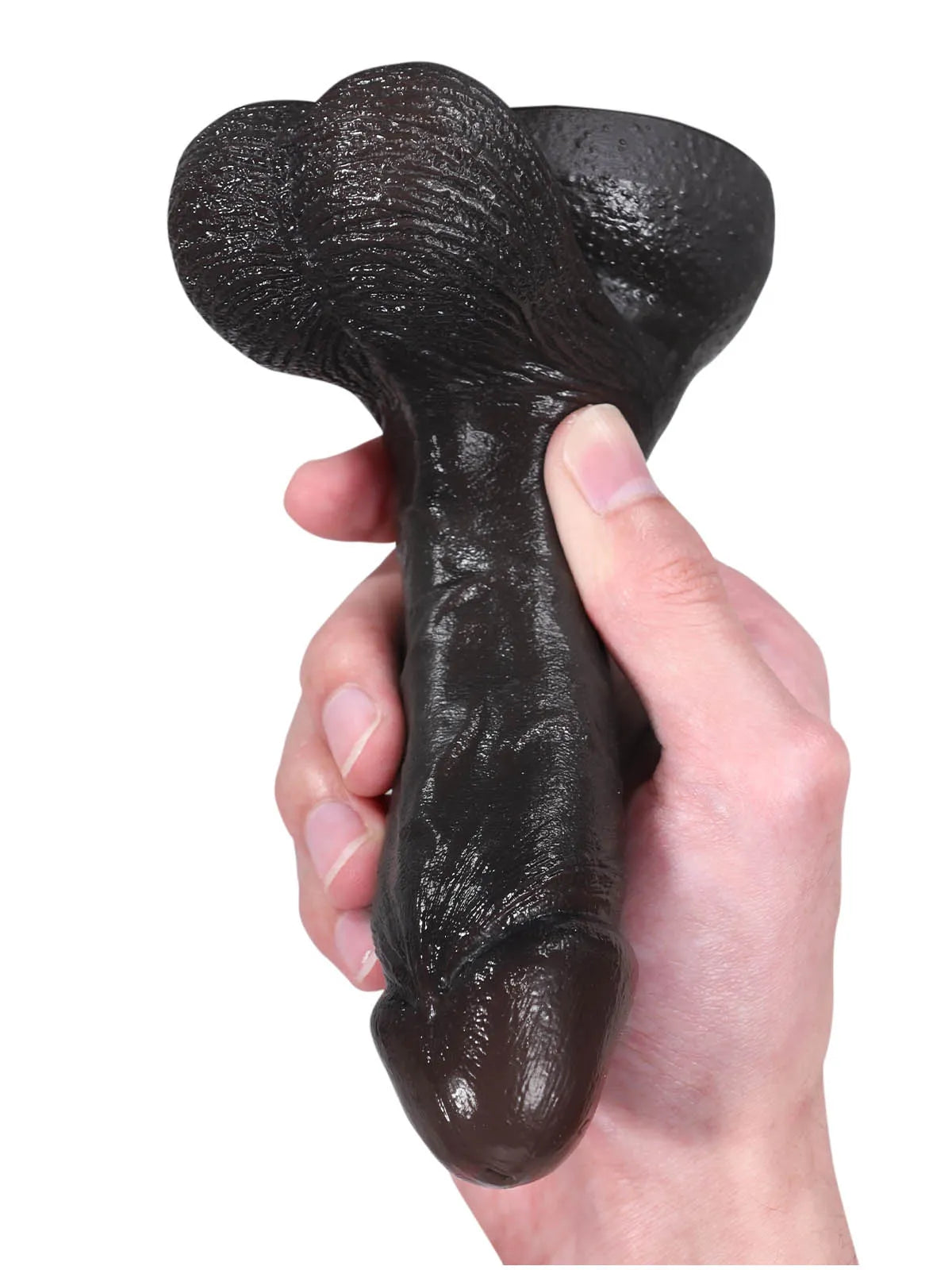 15,8 cm Liten Mjuk Realistisk Dildo i Hudton med Rörliga Testiklar
