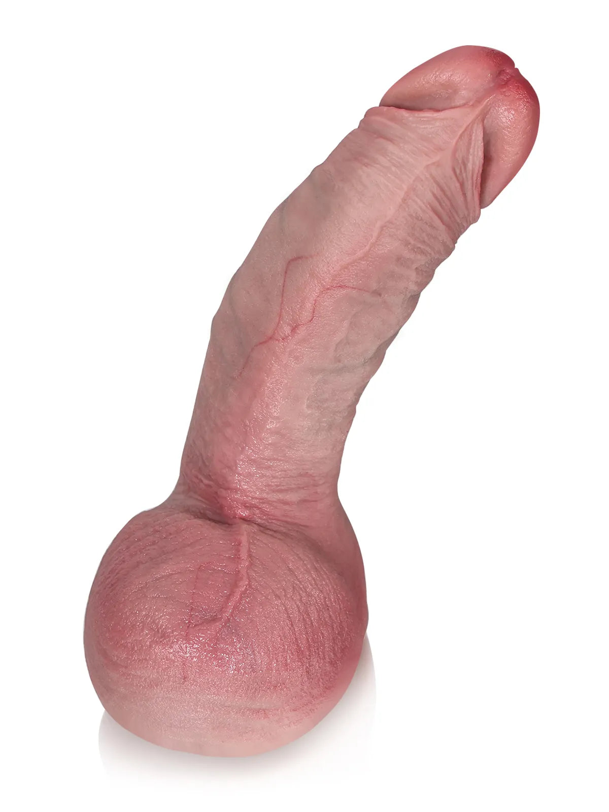19 cm Realistisk G-punkt Dildo med Böjt Skaft