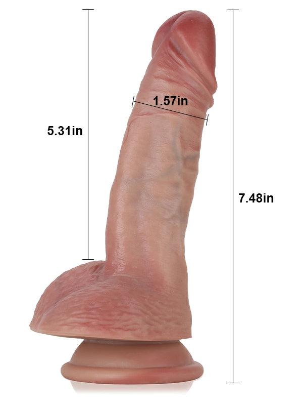 19 cm Strap On Dildo Adjustable Harness Soft Silicone with Suction Cup