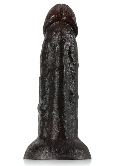 22 cm Stor Svart Dildo Stabil Bas Fyllig och Kraftfull Känsla