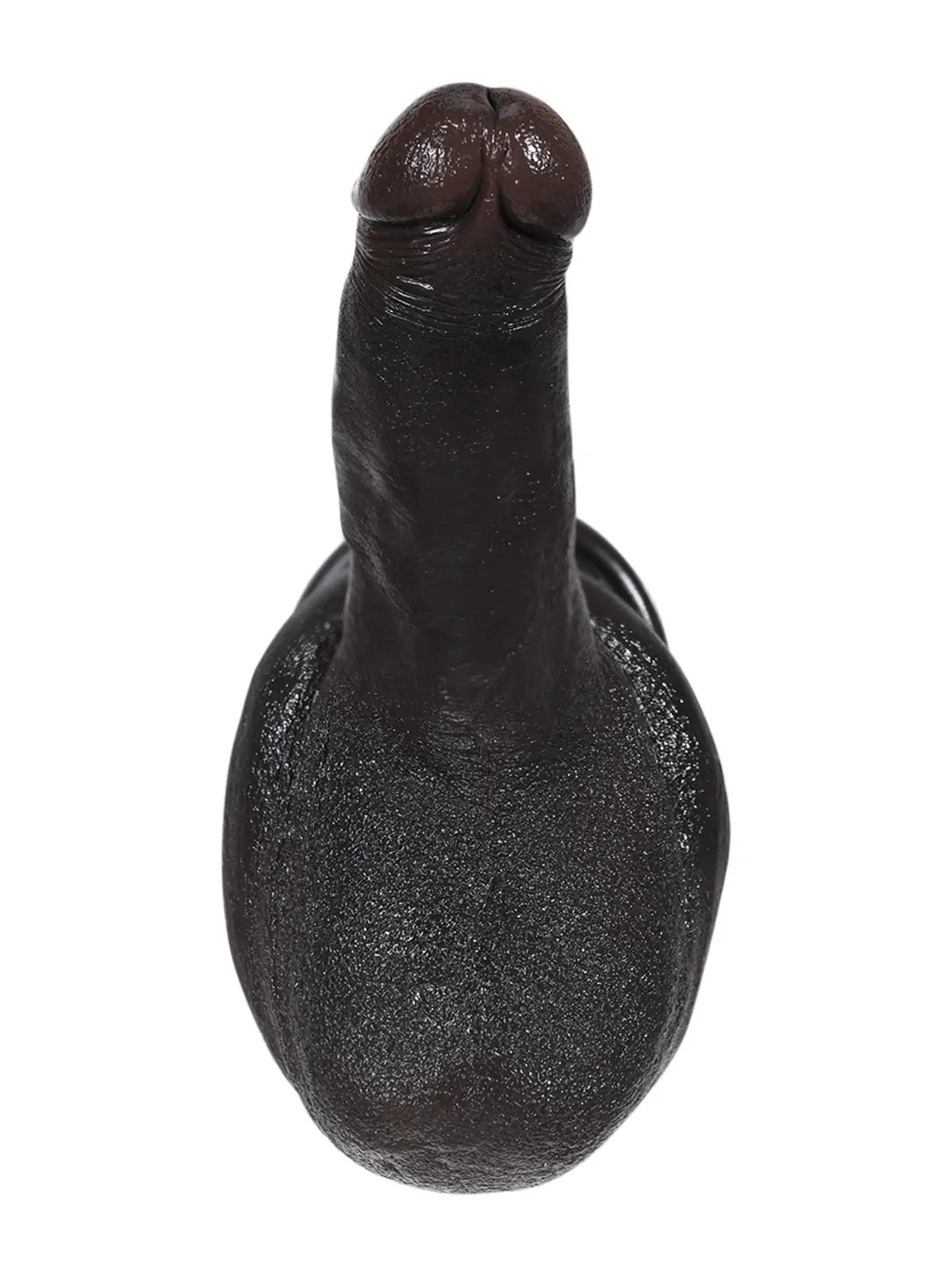 21,5 cm böjd G-punktsdildo med böjbar kärna och räfflad ovansida