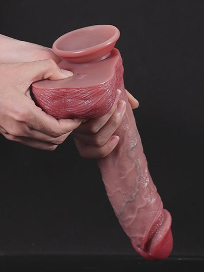 26,5 cm Realistisk Dildo med 7 Stötlägen & 3 Vibrationslägen