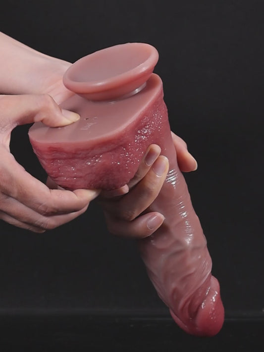 20,5 cm Teleskopisk Vibrerande Dildo med 7 Stöt- och 3 Vibrationslägen