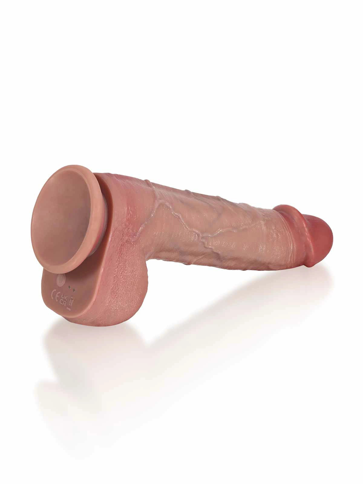 Dominic - Realistisk Thrusting Dildo med Rakt Skaft och Stort Ollon - 25 cm
