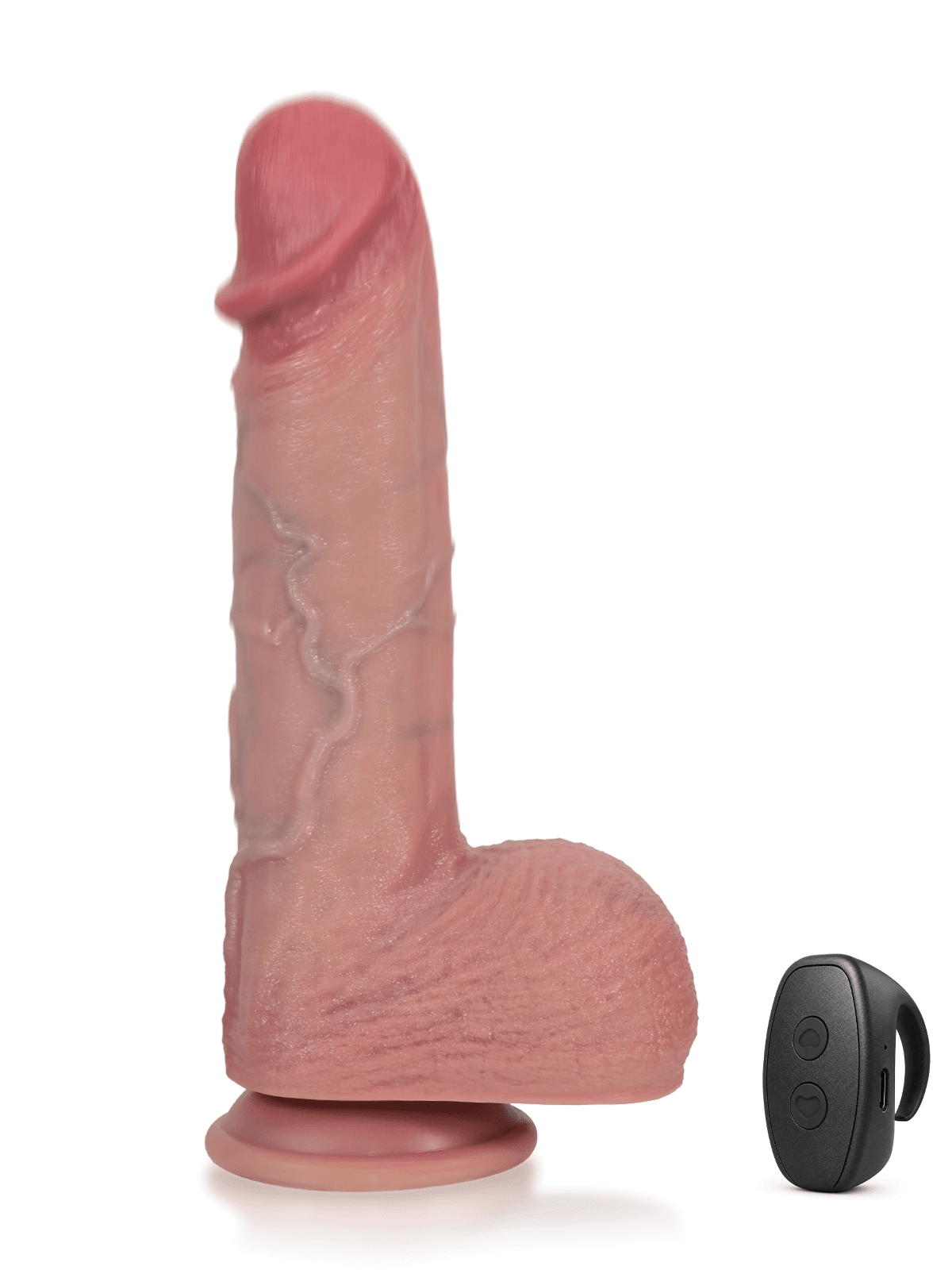 Ivan - Realistisk Thrusting Dildo med Välvt Ollon och Markerad Ryggås - 25 cm